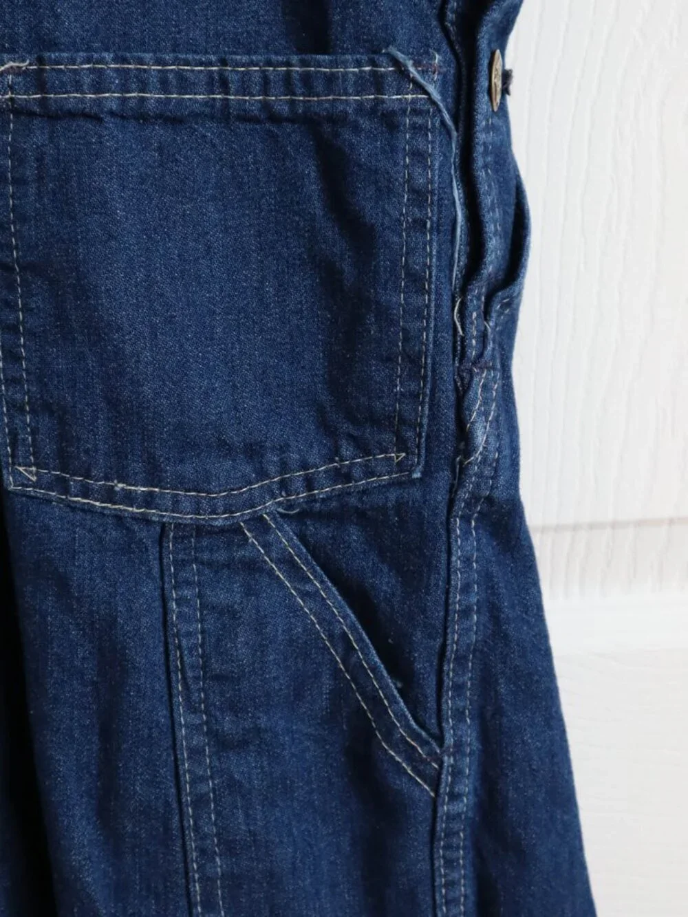 Vintage OshKosh B’gosh Vestbak Overalls Kids Size 12 Made USA 70s 80s Denim